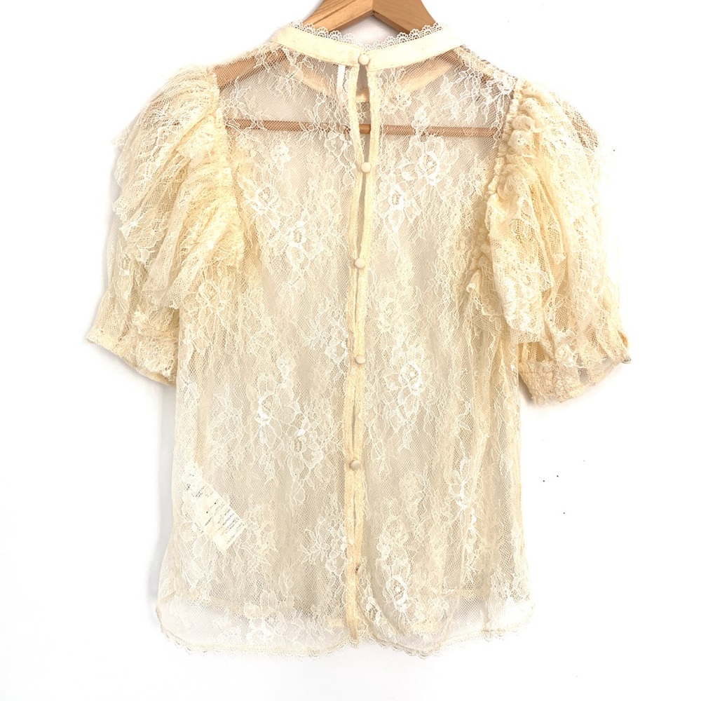 FREE PEOPLE SECRET ADMIRER LACE Top NWT - Picture 14 of 16
